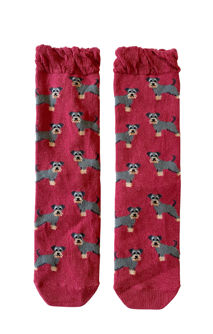 5413 schnauzer dog crew tabbisocks gift animal dog socks holiday christmas